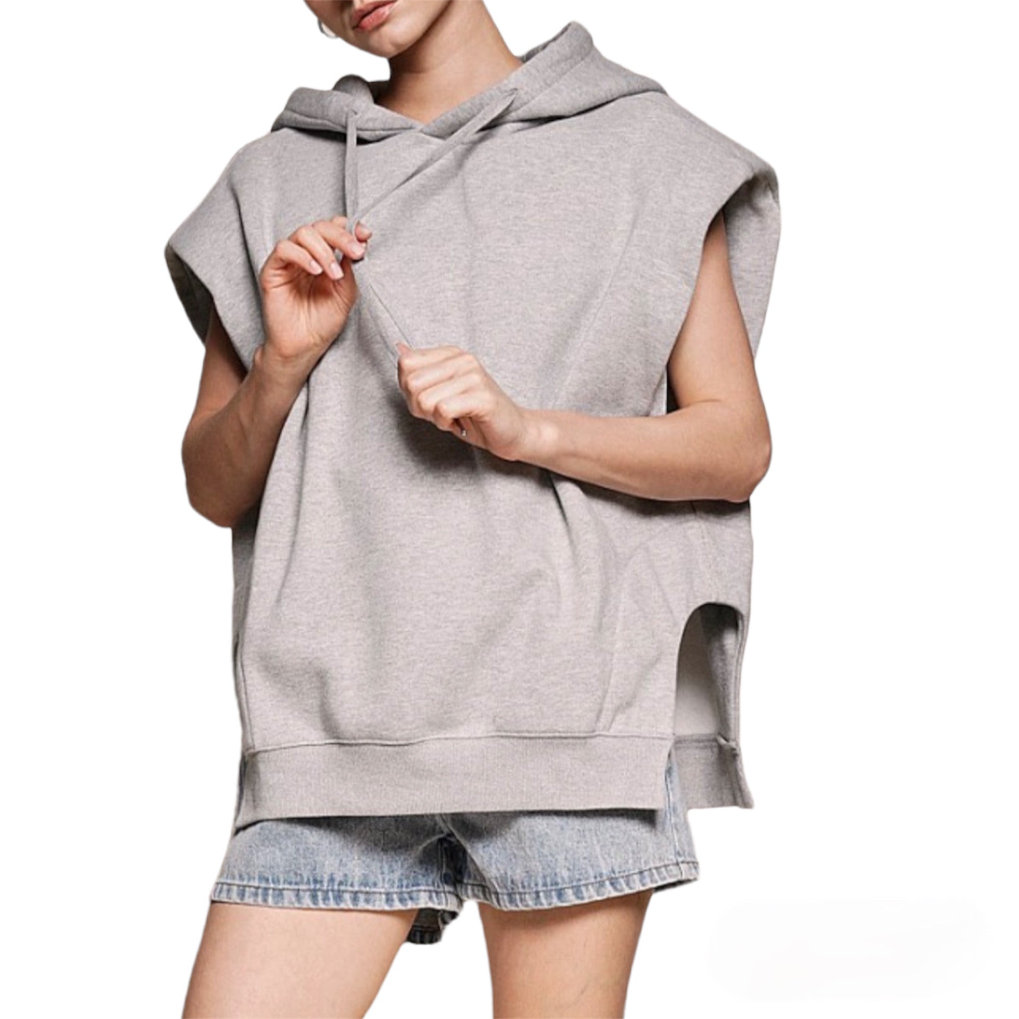 SLEEVELESS HOODIE