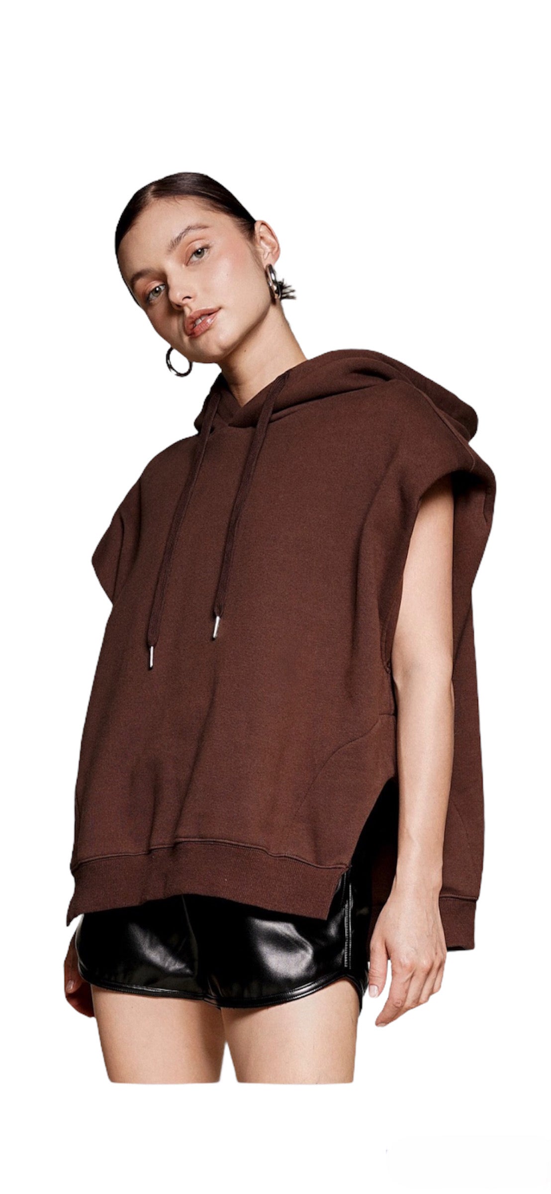 SLEEVELESS HOODIE