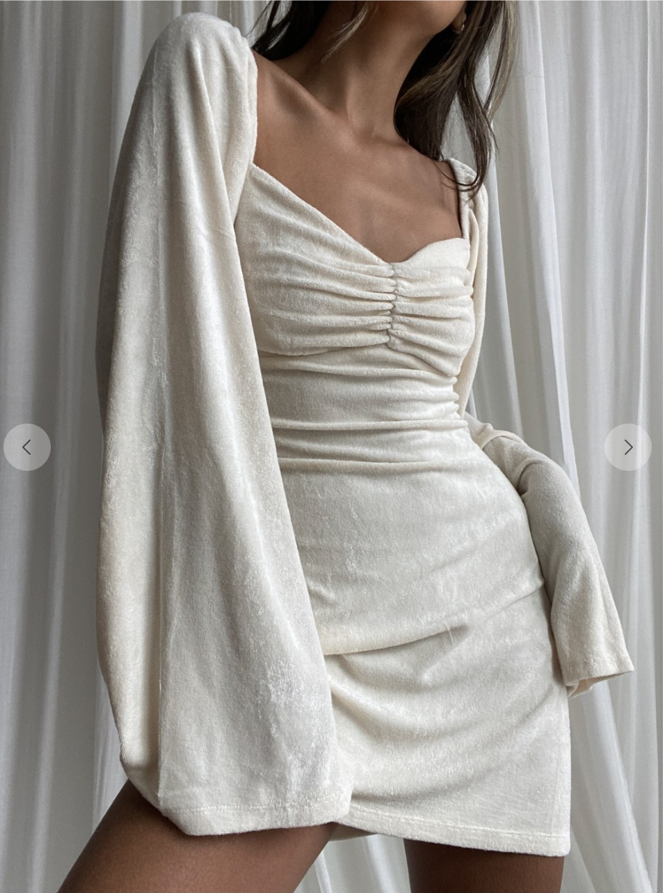 TERRY BELL SLEEVE DRESS