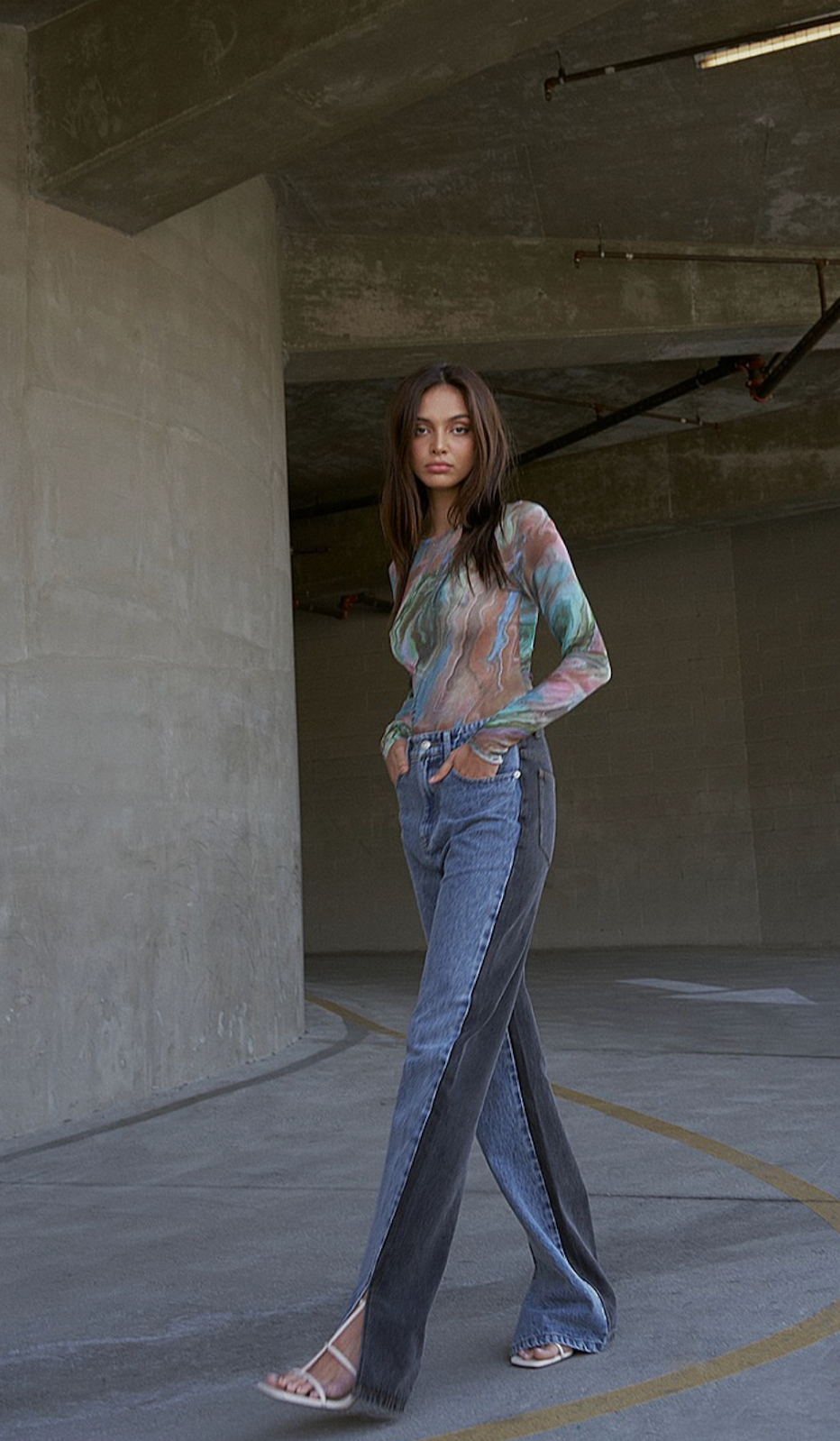 VINTAGE SPLIT JEANS